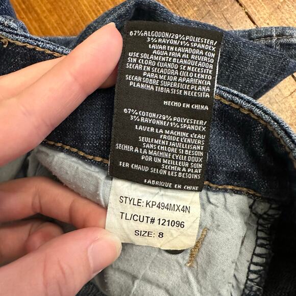 Kut from the Kloth Women’s Dark Wash Stretch Denim Straight Ankle Jeans Size 8 - Picture 11 of 11